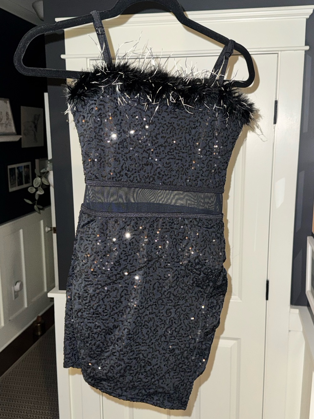Weissman Barbie Dreams Dance Costume SA Black Sequin